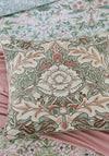 Morris & Co Strawberry Thief Severne Cushion 50x50cm, Cochineal Pink