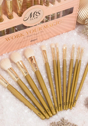 BPerfect x Mrs Glam Work Your Magic 12 Piece Brush Set