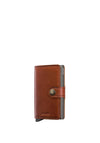 Secrid Texano Mini Wallet, Saddle Brown
