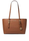 MICHAEL Michael Kors Quinn Pebbled Leather Medium Tote Bag, Tan