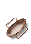 MICHAEL Michael Kors Quinn Pebbled Leather Medium Tote Bag, Tan