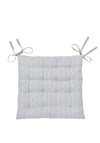 Murmur Clodagh Striped Seat Pad, Grey and Beige