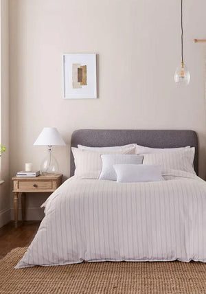 Murmur Juno Striped Duvet Set, Beige