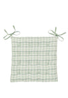 Murmur Tara Checked Seat Pad, Green