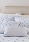 Murmur Thalia Striped Leaf Duvet Set, Ballintoy Blue