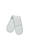Murmur Vine Floral Print Double Oven Glove, Green