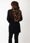 My Soul Jersey Zip Front Bubble Jacket, Black