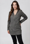 My Soul Jersey Zip Front Bubble Jacket, Grey