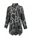 My Soul Monogram Printed Long Sleeve Shirt, Black & Grey
