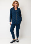 My Soul Check Bubble Jacket, Blue