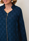 My Soul Check Bubble Jacket, Blue