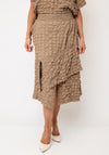 My Soul Shirred Textured Skirt, Sand