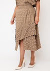 My Soul Shirred Textured Skirt, Sand