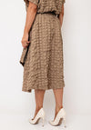 My Soul Shirred Textured Skirt, Sand