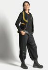 My Soul Textured Geometric Bubble Trousers, Black