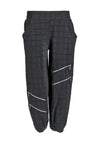 My Soul Textured Geometric Bubble Trousers, Black