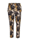 My Soul Abstract Loose Tapered Trousers, Black Multi