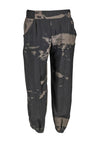 My Soul Acid Loose Cuff Trousers, Black & Brown