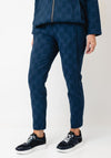 My Soul Bubble Texture Cropped Trousers, Blue