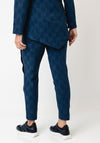 My Soul Bubble Texture Cropped Trousers, Blue