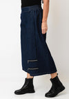 My Soul Cropped Wide Leg Denim Jeans, Blue