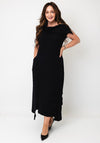 My Soul Midi Crinkle Dress, Black