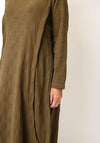 My Soul Bubble Textured Midi Dress, Green