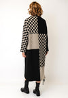 My Soul Knitted Checkered Print Midi Dress, Black Multi