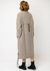 My Soul Knitted Checkered Print Midi Dress, Beige