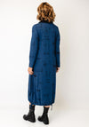 My Soul High Rounded Neckline Dress, Blue Multi