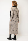 My Soul High Rounded Neckline Dress, Grey Multi