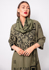 My Soul QR Code Loop Scarf, Green