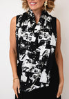 My Soul All Over Figure Print Scarf, Black