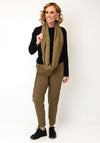 My Soul Textured Loop Scarf, Green