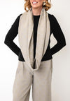 My Soul Textured Loop Scarf, Grey