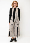 My Soul Graphic Abstract Print Loop Scarf, Beige