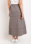 My Soul Pocket Detail Textured Midi Skirt, Sand