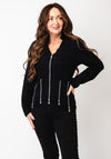 My Soul Textured Geometric Jacket, Black