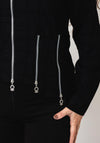 My Soul Textured Geometric Jacket, Black