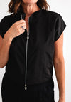 My Soul Sleeveless Cropped Jacket, Black