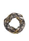My Soul Abstract Stretchy Loop Scarf, Black Multi