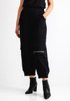 My Soul Embossed Check Trousers, Black