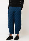My Soul Bubble Check Cropped Trousers, Blue