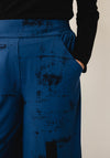 My Soul Printed Wide Leg Culottes, Blue