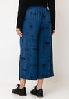 My Soul Printed Wide Leg Culottes, Blue