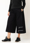 My Soul Cropped Wide Leg Denim Jeans, Black