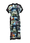 My Soul Graphic Jersey Midi Dress, Multi-Coloured