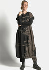My Soul Acid Print Maxi Dress, Black & Brown