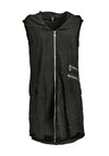 My Soul Crincle Hooded Gilet, Black