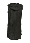 My Soul Crincle Hooded Gilet, Black